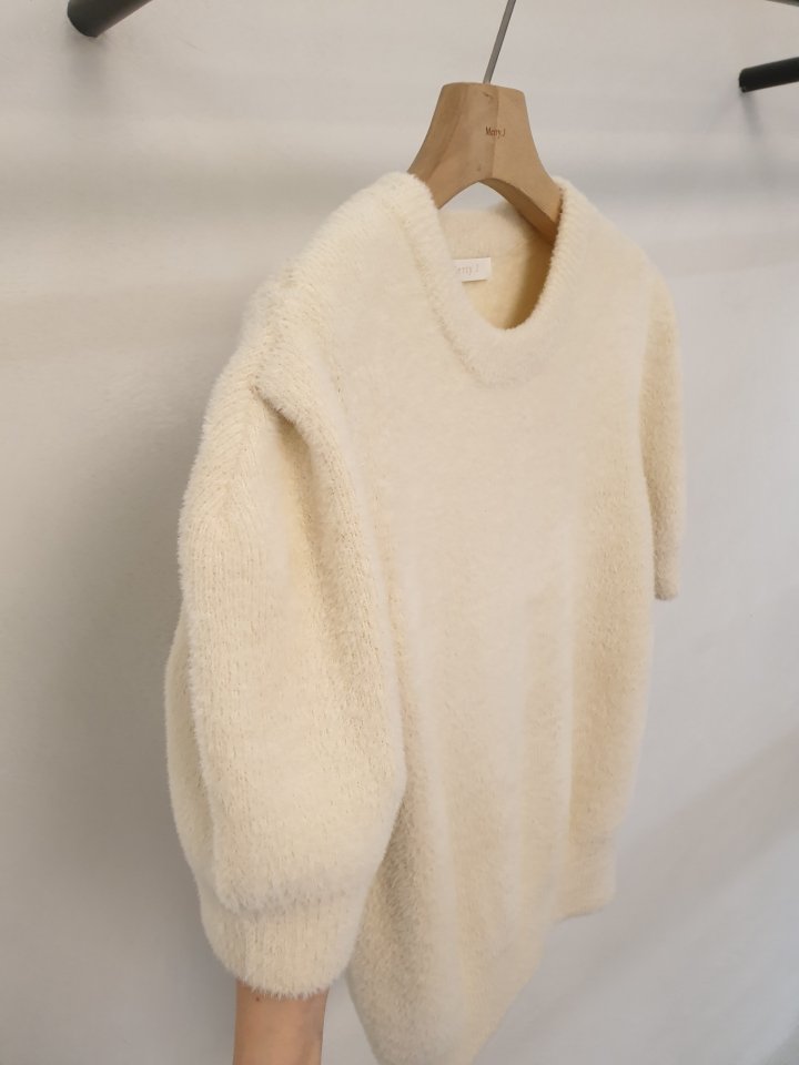 Merry J - Korean Women Fashion - #thelittlethings - Fome Puff Knit Top - 9