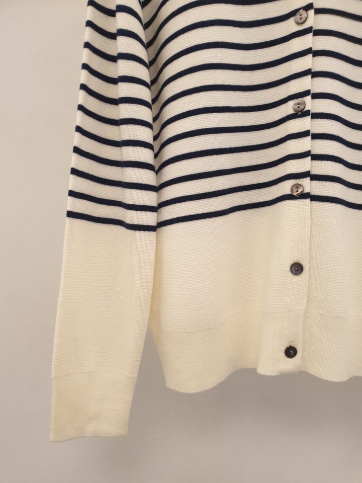 Merry J - Korean Women Fashion - #thelittlethings - Molta Wool Stripe Cardigan - 7