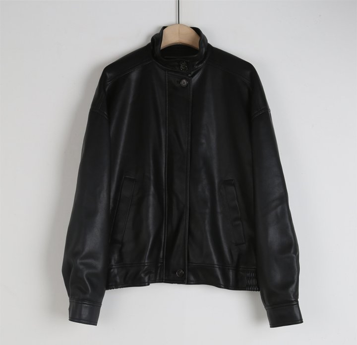 Merry J - Korean Women Fashion - #womensfashion - Formal Leather Blouson