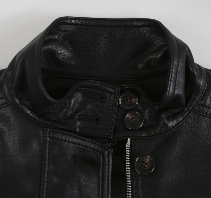 Merry J - Korean Women Fashion - #womensfashion - Formal Leather Blouson - 3
