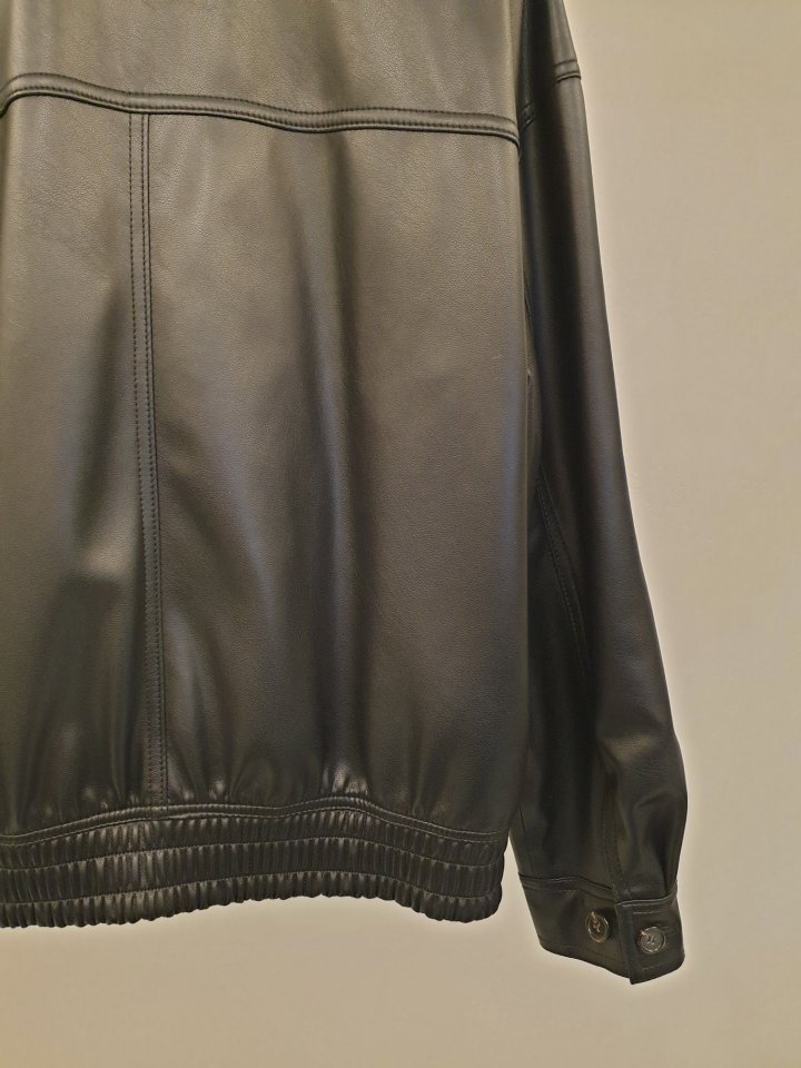 Merry J - Korean Women Fashion - #womensfashion - Formal Leather Blouson - 7