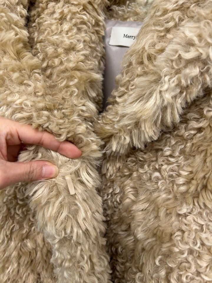 Merry J - Korean Women Fashion - #womensfashion - Shearling Hood Coat - 8