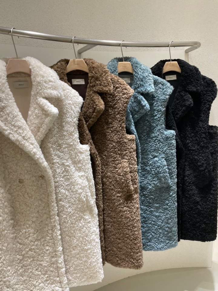 Merry J - Korean Women Fashion - #womensfashion - Teddy Long Vest