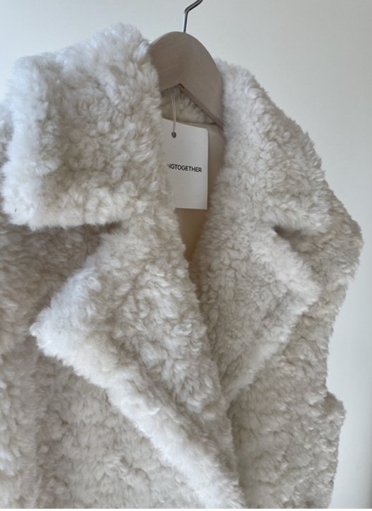 Merry J - Korean Women Fashion - #womensfashion - Teddy Long Vest - 7