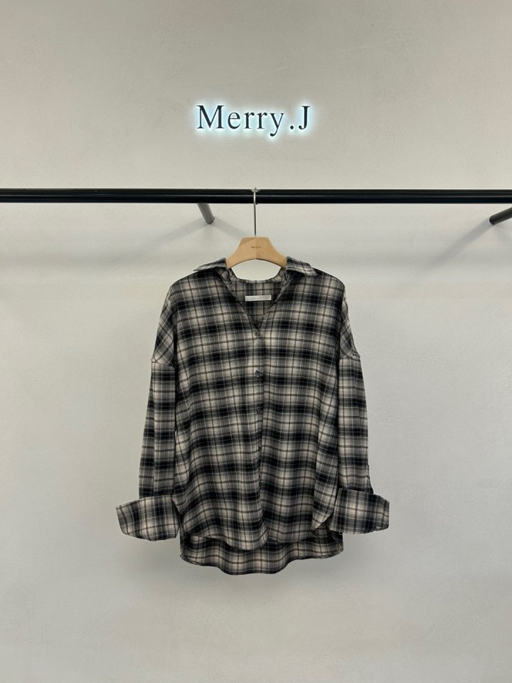 Merry J - Korean Women Fashion - #womensfashion - Hiz Check Shirt - 5