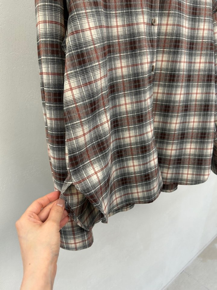 Merry J - Korean Women Fashion - #womensfashion - Hiz Check Shirt - 7
