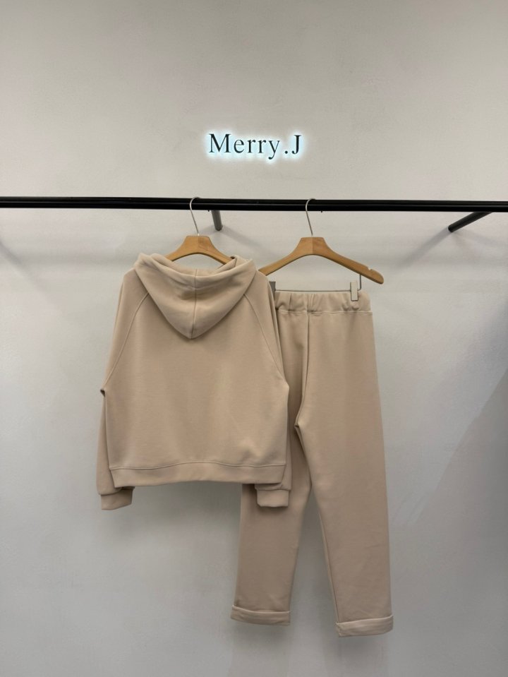 Merry J - Korean Women Fashion - #momslook - Cuchi Pocket Zip-up Bottom Set - 4