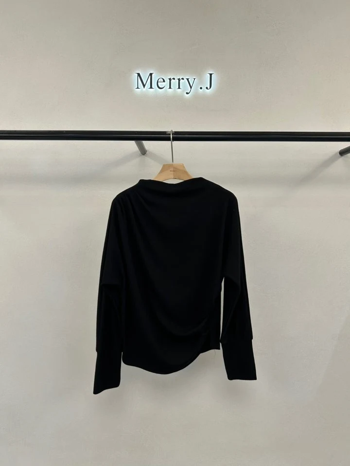 Merry J - Korean Women Fashion - #womensfashion - Merr Drape Tee - 7