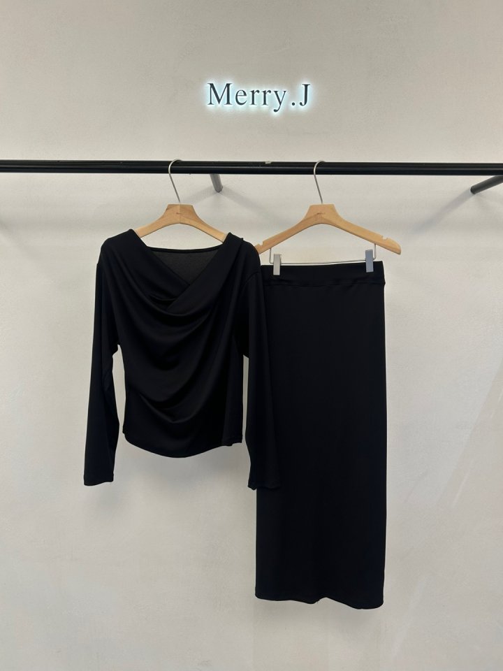 Merry J - Korean Women Fashion - #womensfashion - Boil Drape Tee - 2