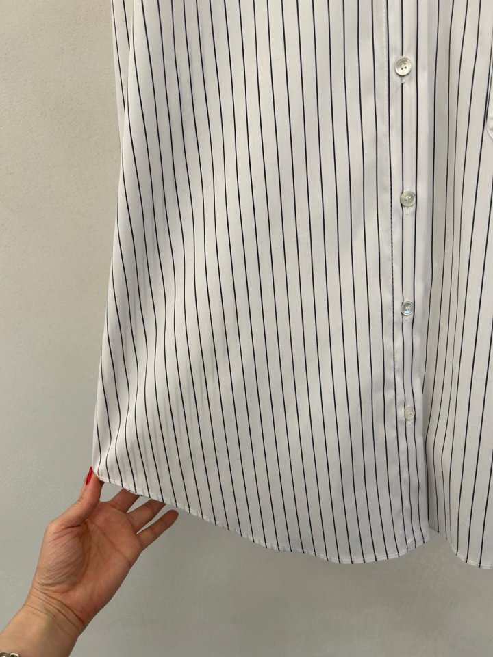 Merry J - Korean Women Fashion - #womensfashion - Marco Stripe Shirt - 11