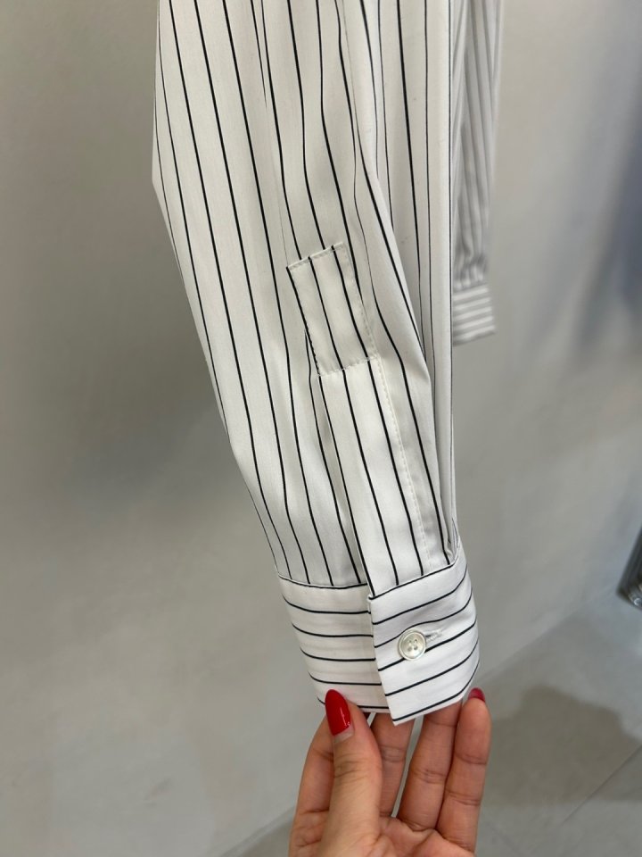 Merry J - Korean Women Fashion - #womensfashion - Marco Stripe Shirt - 7