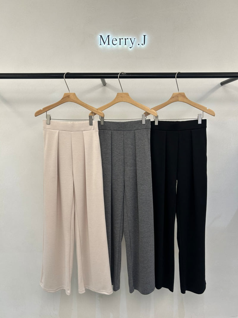 Merry J - Korean Women Fashion - #momslook - Miel Tuck Pants - 4