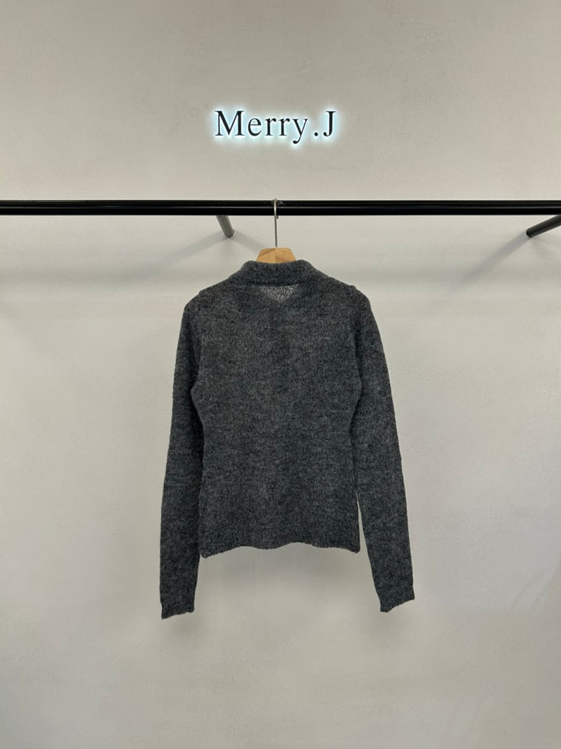 Merry J - Korean Women Fashion - #womensfashion - Onz Collar Knit - 6