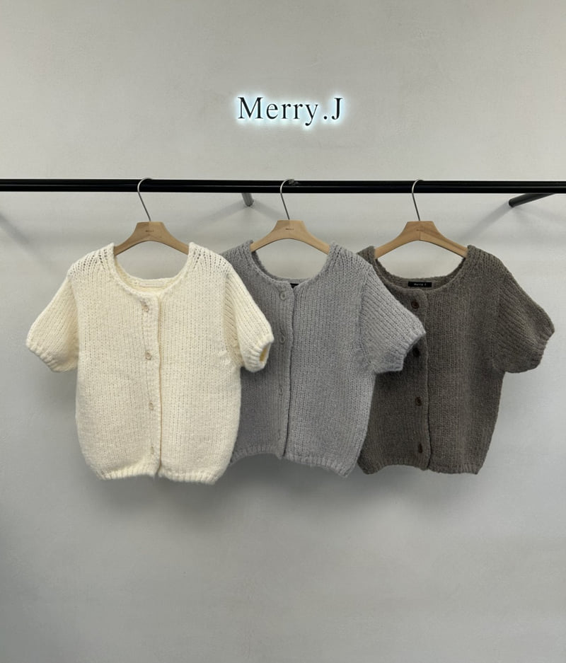 Merry J - Korean Women Fashion - #womensfashion - Heart In Knit Cardigan