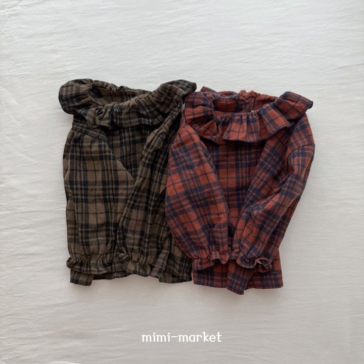 Mimi Market - Korean Baby Fashion - #babyboutiqueclothing - Check Heidi Blouse - 6