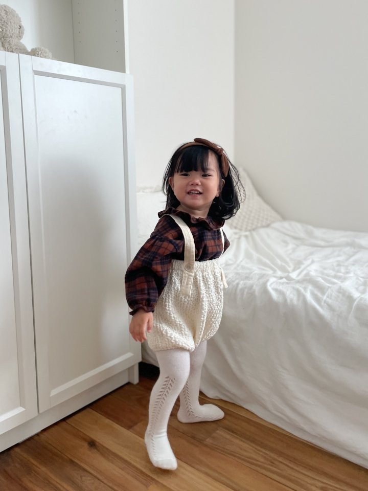 Mimi Market - Korean Baby Fashion - #babyfashion - Check Heidi Blouse - 8