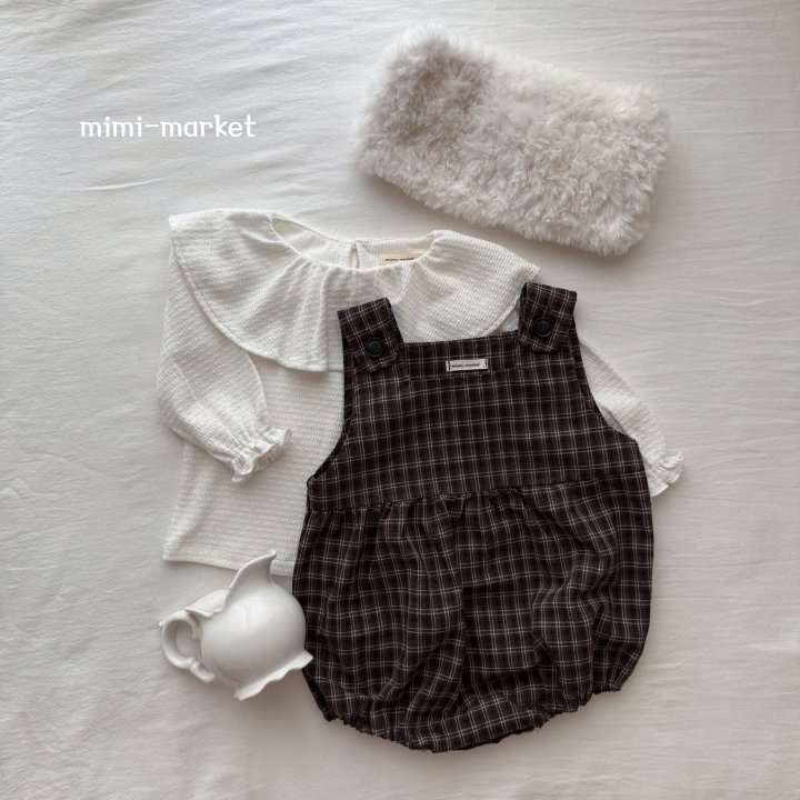 Mimi Market - Korean Baby Fashion - #babyfashion - Check Overall Suit - 6