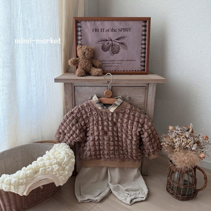 Mimi Market - Korean Baby Fashion - #babyclothing - Waffle Sweatshirt - 4