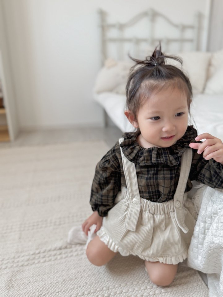 Mimi Market - Korean Baby Fashion - #babyfever - Check Heidi Blouse - 9