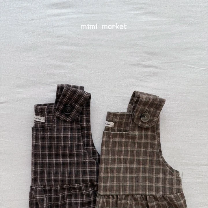 Mimi Market - Korean Baby Fashion - #babyfever - Check Overall Suit - 7