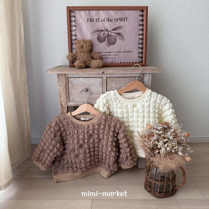 Mimi Market - Korean Baby Fashion - #babyfever - Waffle Sweatshirt - 5