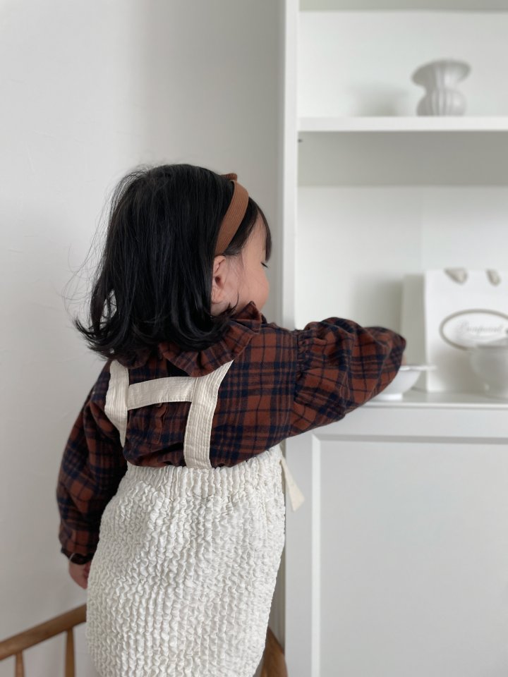 Mimi Market - Korean Baby Fashion - #babygirlfashion - Check Heidi Blouse - 10