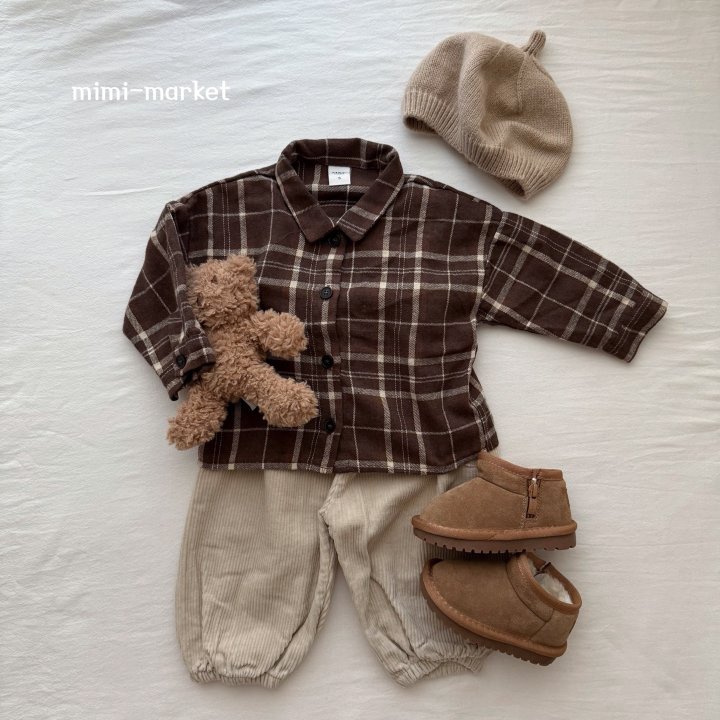 Mimi Market - Korean Baby Fashion - #babygirlfashion - Check Shirt - 9