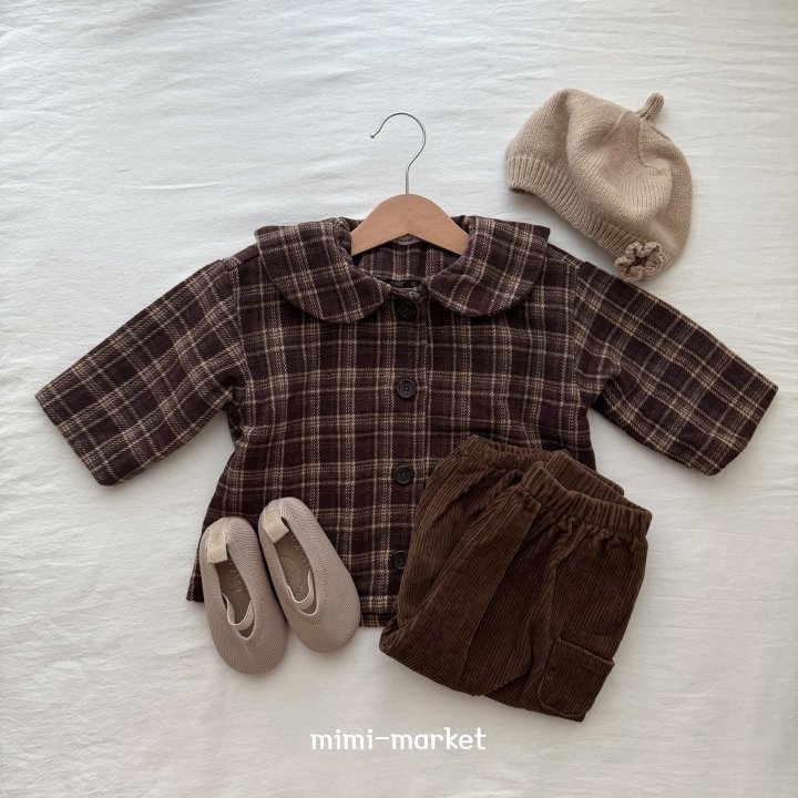 Mimi Market - Korean Baby Fashion - #babylifestyle - Check Sailor Coat - 5