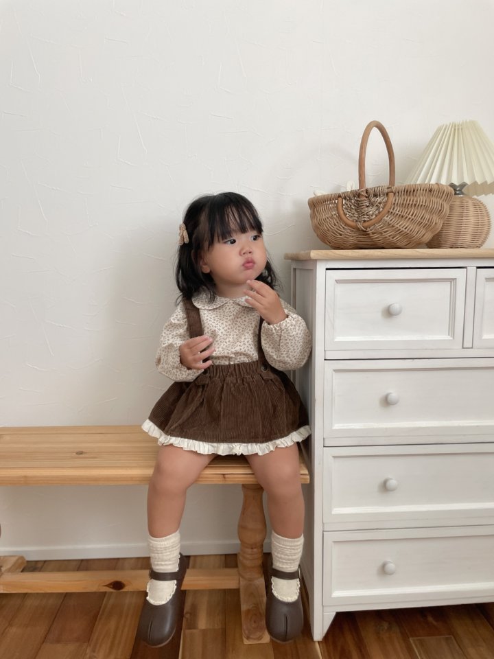 Mimi Market - Korean Baby Fashion - #babylifestyle - Corduroy Frill Tiered Skirt - 12