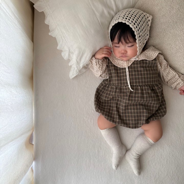 Mimi Market - Korean Baby Fashion - #babyootd - Check Overall Suit - 11