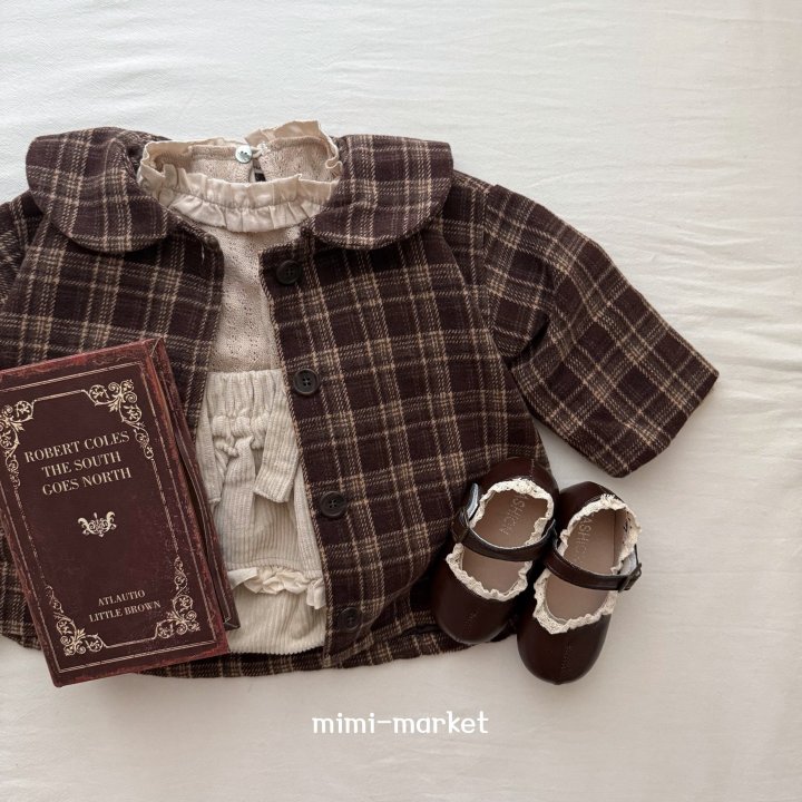 Mimi Market - Korean Baby Fashion - #babyoutfit - Frill Jacquard Tee - 5
