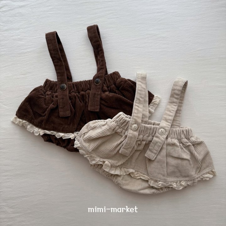 Mimi Market - Korean Baby Fashion - #babyoutfit - Corduroy Frill Tiered Skirt