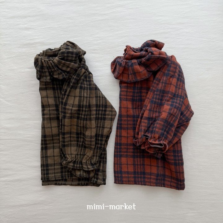 Mimi Market - Korean Baby Fashion - #onlinebabyboutique - Check Heidi Blouse - 2
