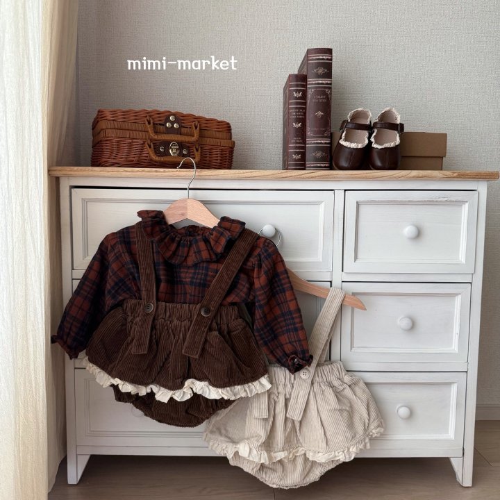 Mimi Market - Korean Baby Fashion - #onlinebabyboutique - Corduroy Frill Tiered Skirt - 4