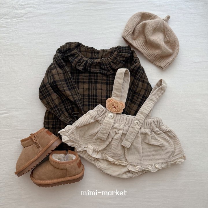 Mimi Market - Korean Baby Fashion - #onlinebabyshop - Check Heidi Blouse - 3
