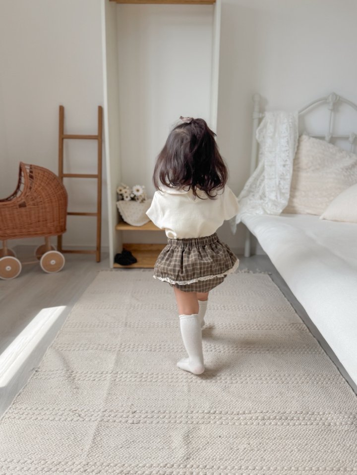 Mimi Market - Korean Baby Fashion - #onlinebabyshop - Lace Short Tiered Skirt - 9