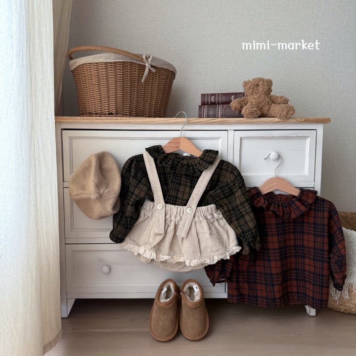 Mimi Market - Korean Baby Fashion - #onlinebabyshop - Check Heidi Blouse - 4
