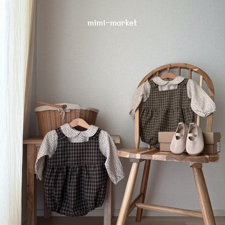 Mimi Market - Korean Baby Fashion - #smilingbaby - Check Overall Suit - 2