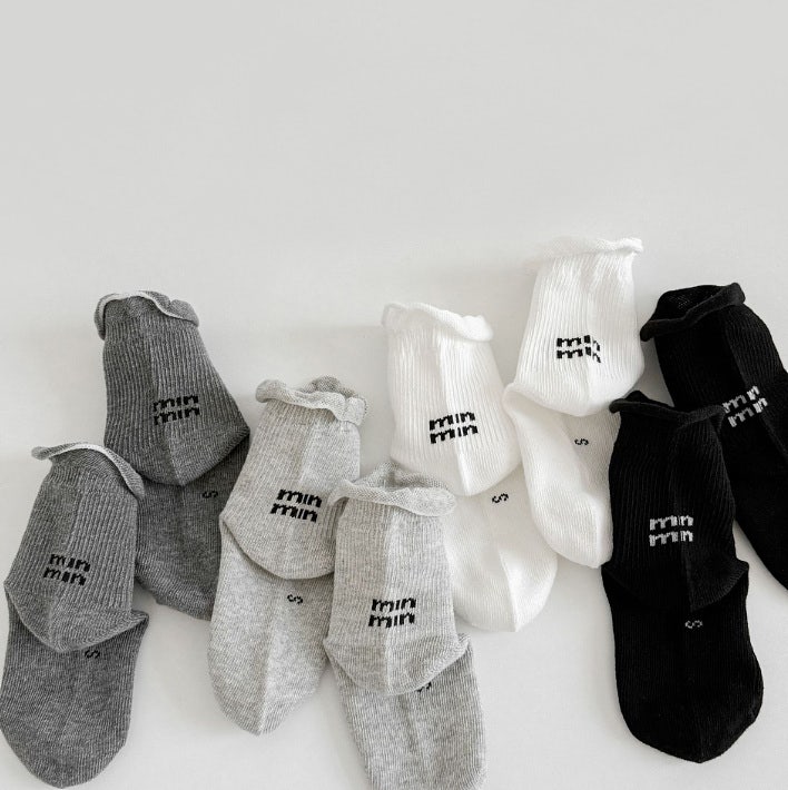 Miso - Korean Children Fashion - #Kfashion4kids - Minmin Socks Set (set of 4) - 2