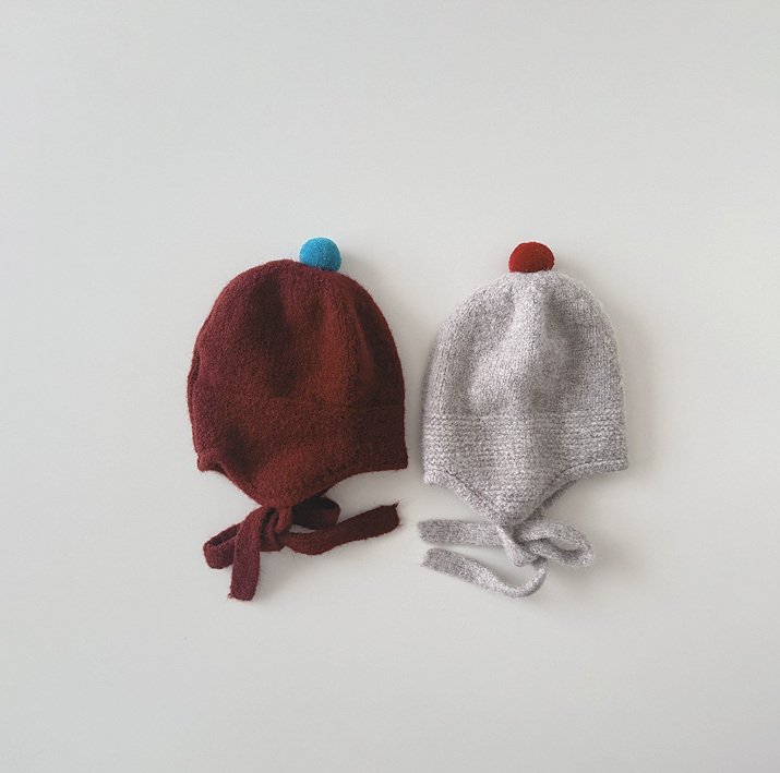 Miso - Korean Children Fashion - #childofig - Pompom Ear Knit Hat - 9