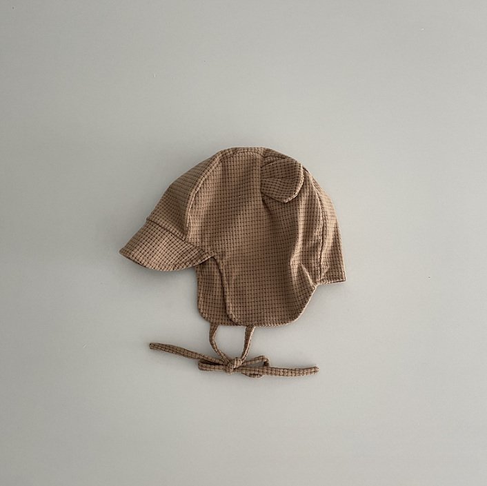 Miso - Korean Children Fashion - #childofig - Check Bear Ear Hat - 5