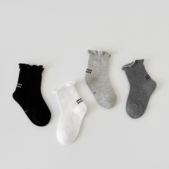 Miso - Korean Children Fashion - #childofig - Minmin Socks Set (set of 4) - 8