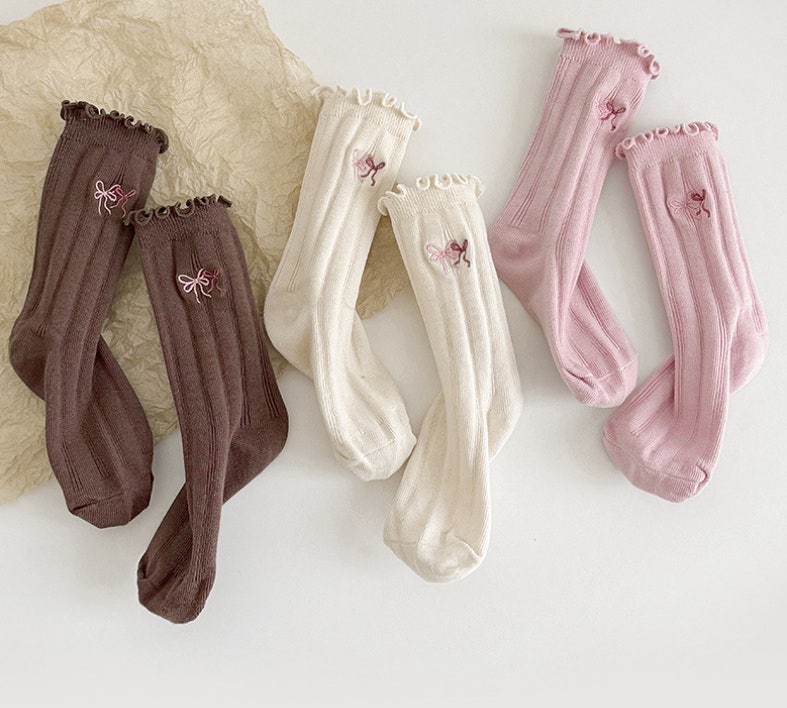 Miso - Korean Children Fashion - #childofig - Ribbon Socks (set of 3) - 6