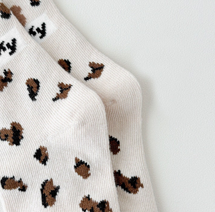 Miso - Korean Children Fashion - #prettylittlegirls - Leo Bear Socks Set (set of 5) - 4