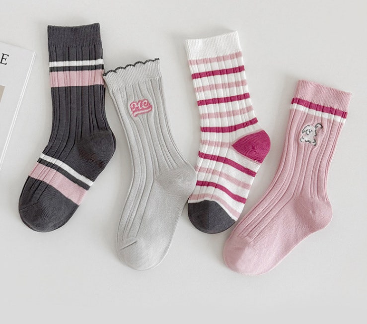Miso - Korean Children Fashion - #childofig - Rabbit Me Socks Set (set of 4) - 3
