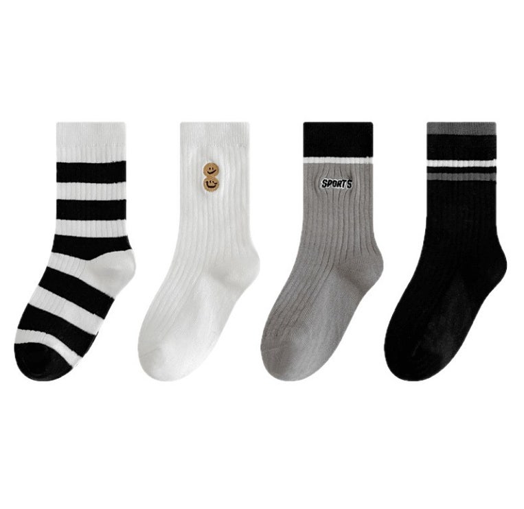 Miso - Korean Children Fashion - #childofig - Double Socks Set (set of 4)