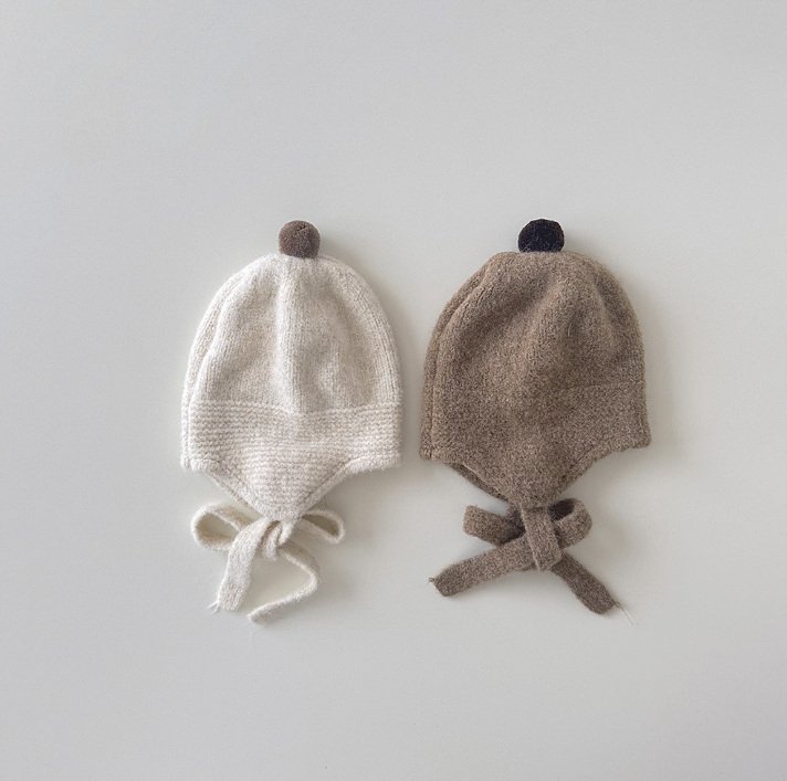 Miso - Korean Children Fashion - #childrensboutique - Pompom Ear Knit Hat - 10