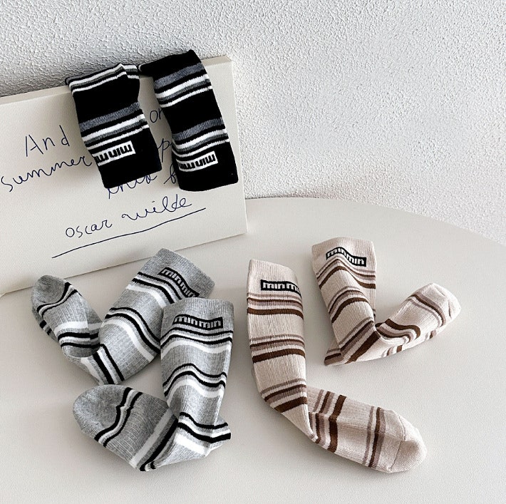 Miso - Korean Children Fashion - #childofig - Stripe Mini Half Set (set of 3) - 4