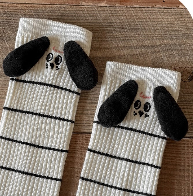 Miso - Korean Children Fashion - #childrensboutique - Stripe Puppy Half Set (set of 3) - 3