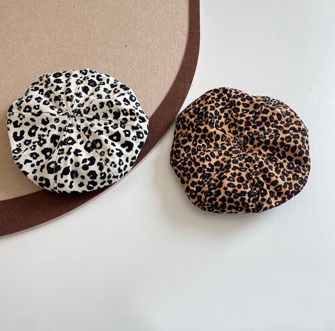 Miso - Korean Children Fashion - #childrensboutique - Leopard Beret - 2